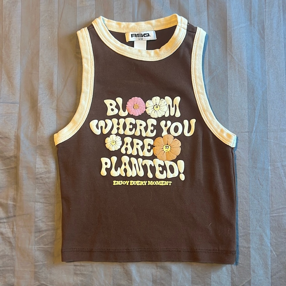 Brown tank top